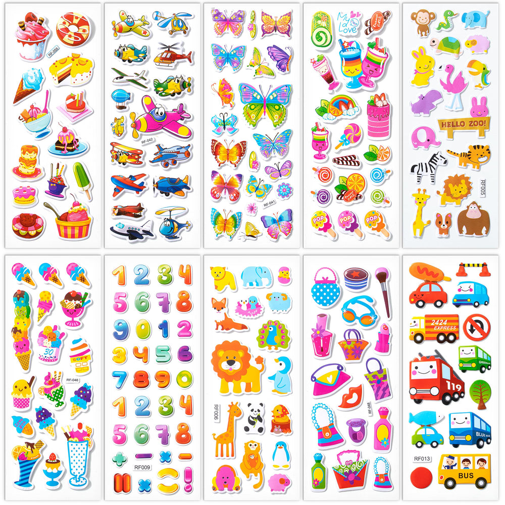 Mr. Pen 3D Puffy Stickers Sports and Hobbies inspire creative labeling.