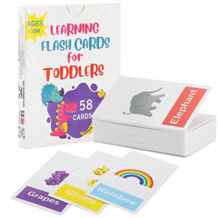 Mr. Pen alphabet flash cards for toddlers with bright letters to support early reading.