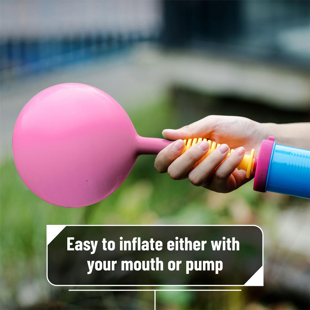 Mr. Pen pink balloons suitable for helium or air inflation.
