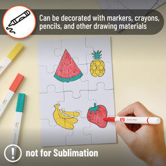 Mr. Pen blank puzzle surface made of sturdy cardboard, perfect for painting and drawing.