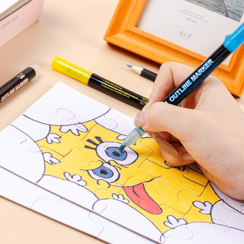 Mr. Pen blank puzzle set, versatile for art projects, events, and personalized gifts.