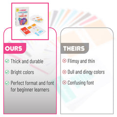Mr. Pen cards measure 4.2 by 2.5 inches for tiny hands.
