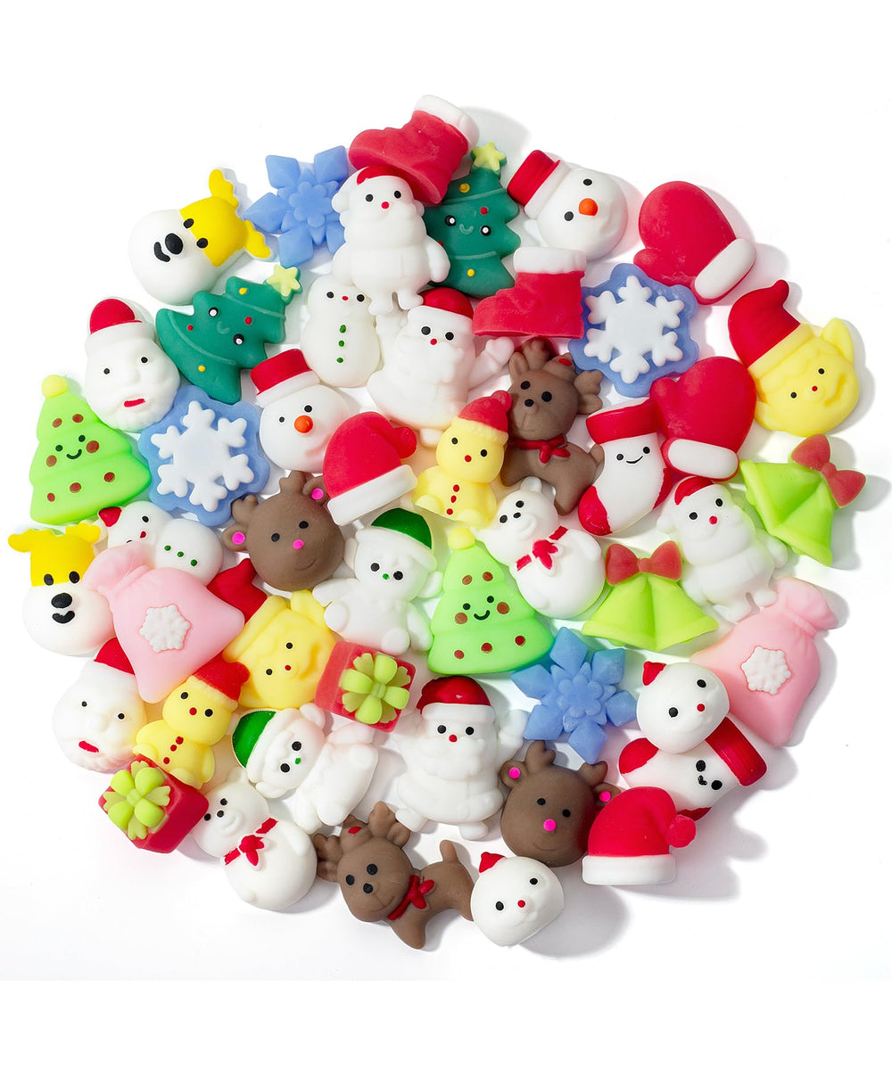 Mr. Pen Christmas squishies 48-pack display with vibrant designs for joyful holiday play