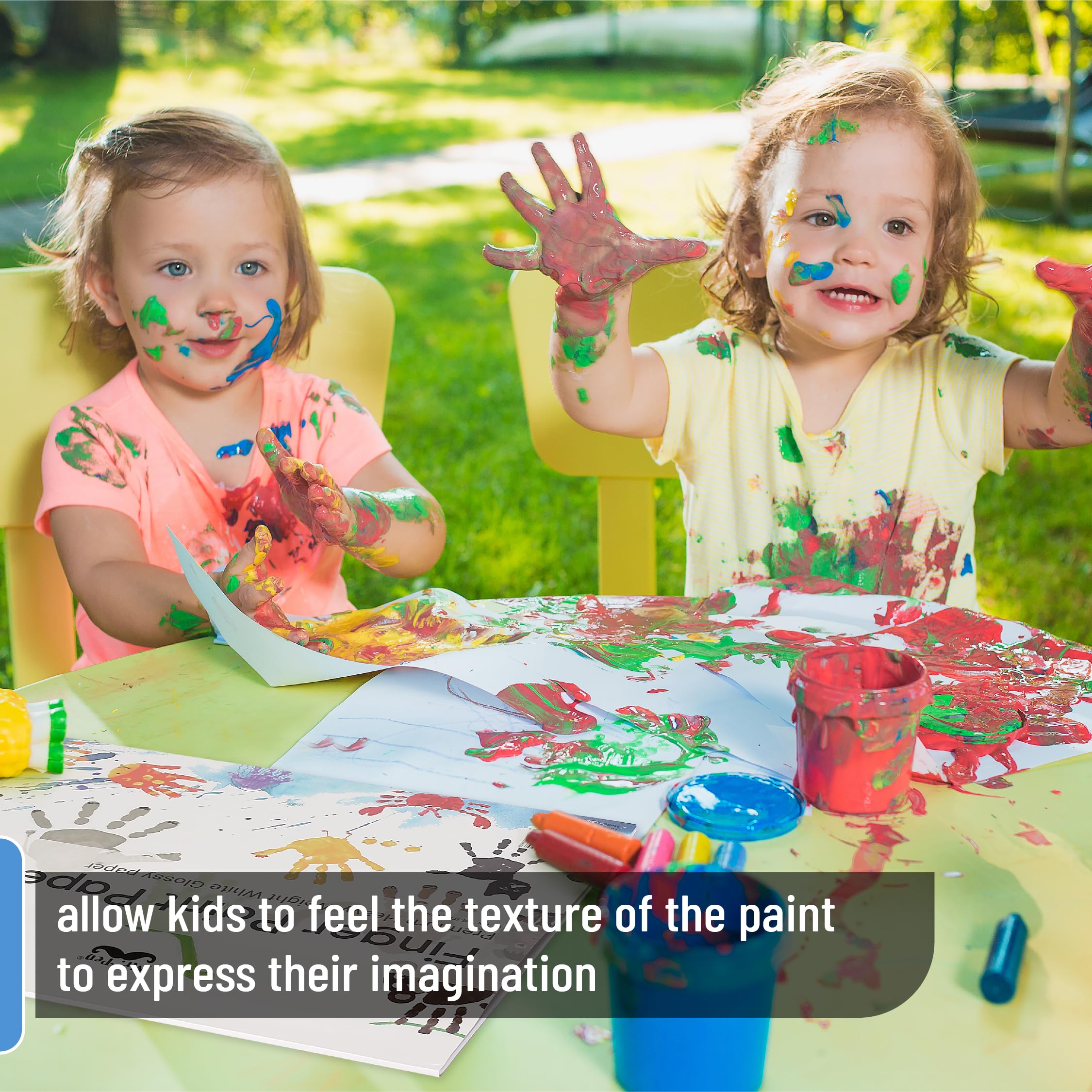 Mr. Pen finger paint paper 11x14 supports large doodles and group artwork