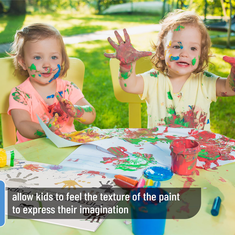 Mr. Pen finger paint paper 11x14 supports large doodles and group artwork