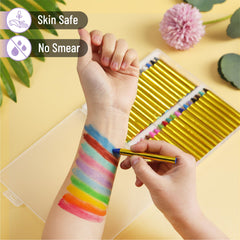 Mr. Pen face paint sticks with a gentle formula suitable for all ages