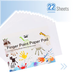 Mr. Pen finger paint paper 22 sheets for classroom projects