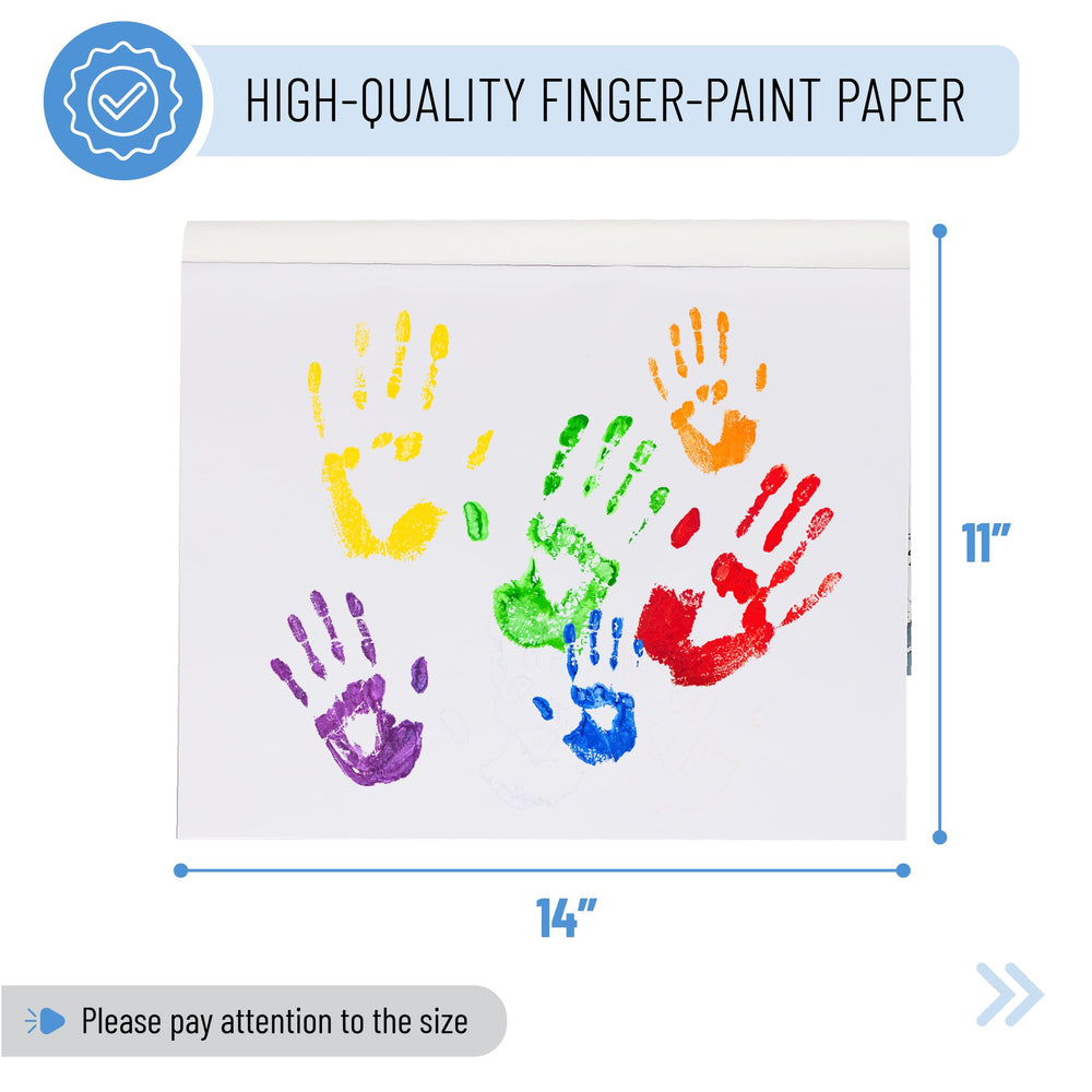 Mr. Pen finger paint paper is non-toxic and acid-free for safe exploration