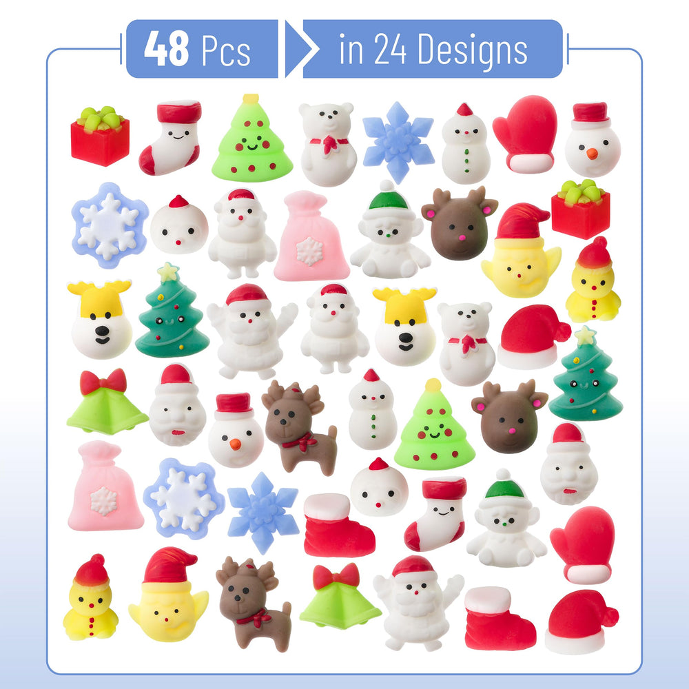 Mr. Pen holiday squishies showcase 24 unique designs for kids' imaginative fun