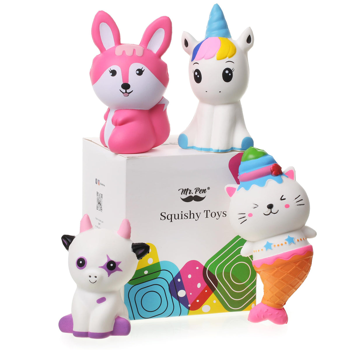 Mr. Pen Jumbo Squishies elephant — soft, slow-rise stress relief toy for desk use