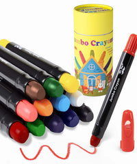Mr. Pen Jumbo Twistable Crayons 12-pack with vibrant colors for classroom coloring sessions.