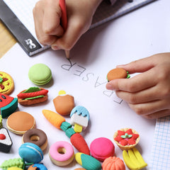 Mr. Pen mini food erasers carrot boosts imaginative play while erasing neatly