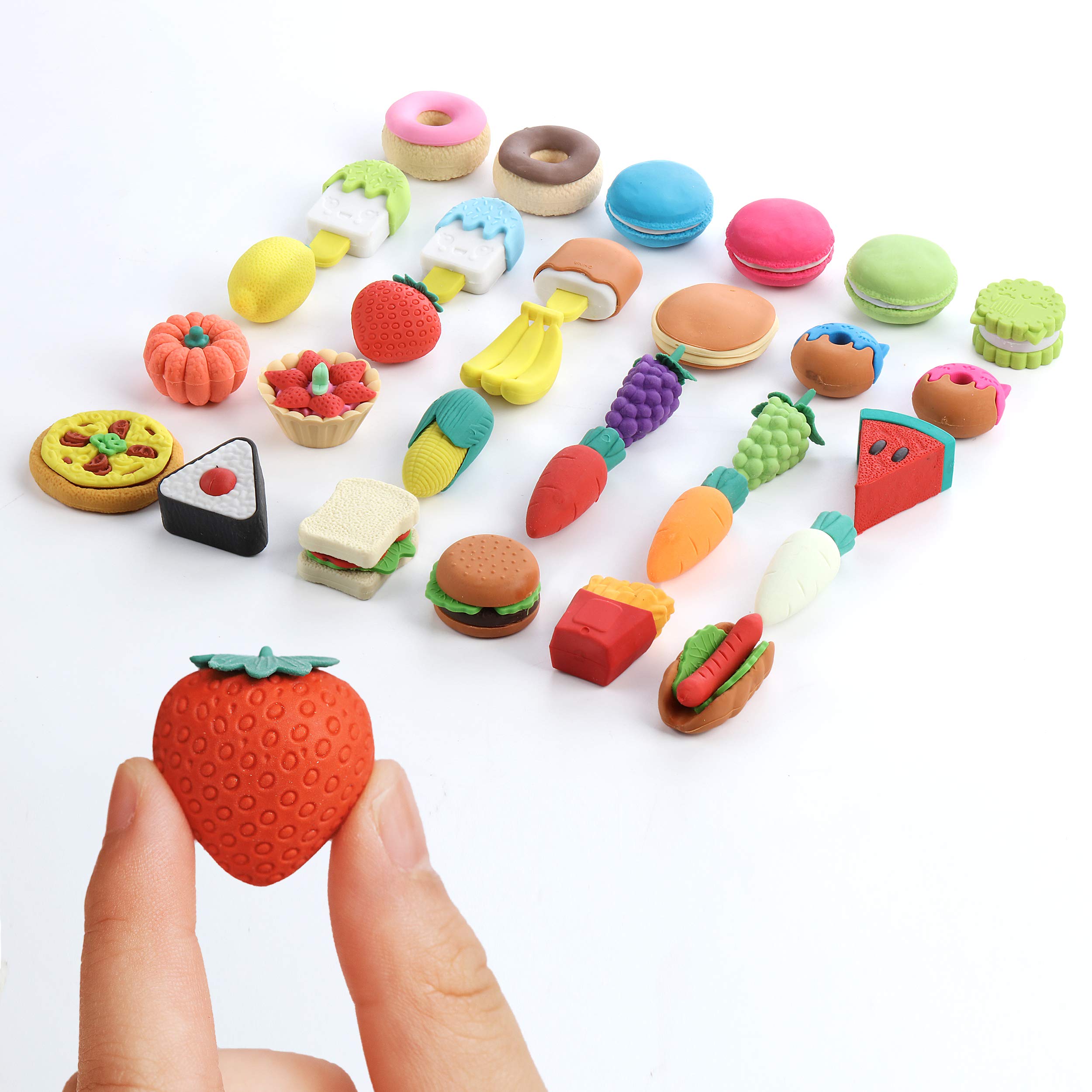 Mr. Pen mini food erasers donut cute detail erases pencil marks cleanly