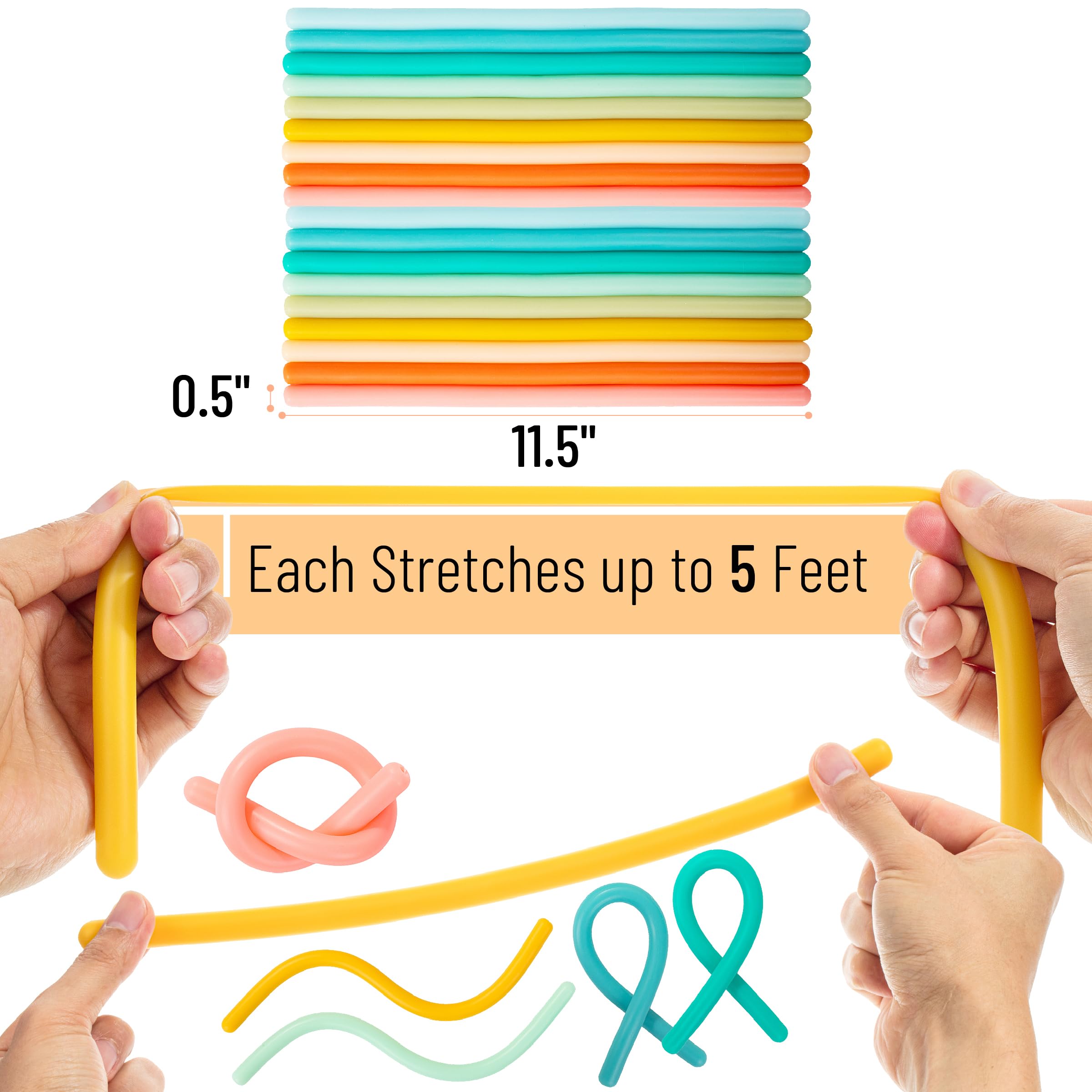 Mr. Pen Monkey Noodle — colorful designs for varied tactile exploration.