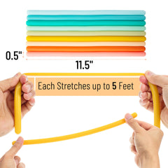 Smooth, flexible texture of Mr. Pen noodles for tactile engagement.