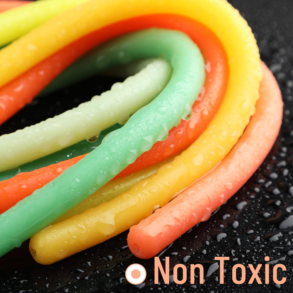 Mr. Pen Monkey Noodle therapy play encourages sensory exploration.