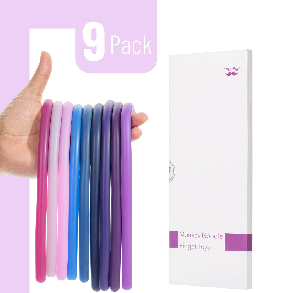 Mr. Pen Monkey Noodles colorful silicone bundle supports stress relief and tactile exploration.