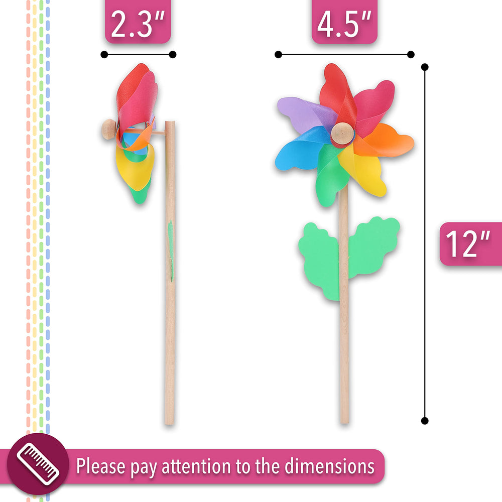 Mr. Pen 12 inch pinwheels spin attractively in light wind