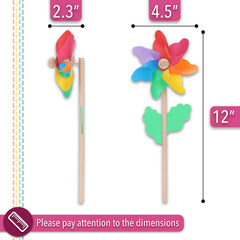 Mr. Pen 12 inch pinwheels spin attractively in light wind