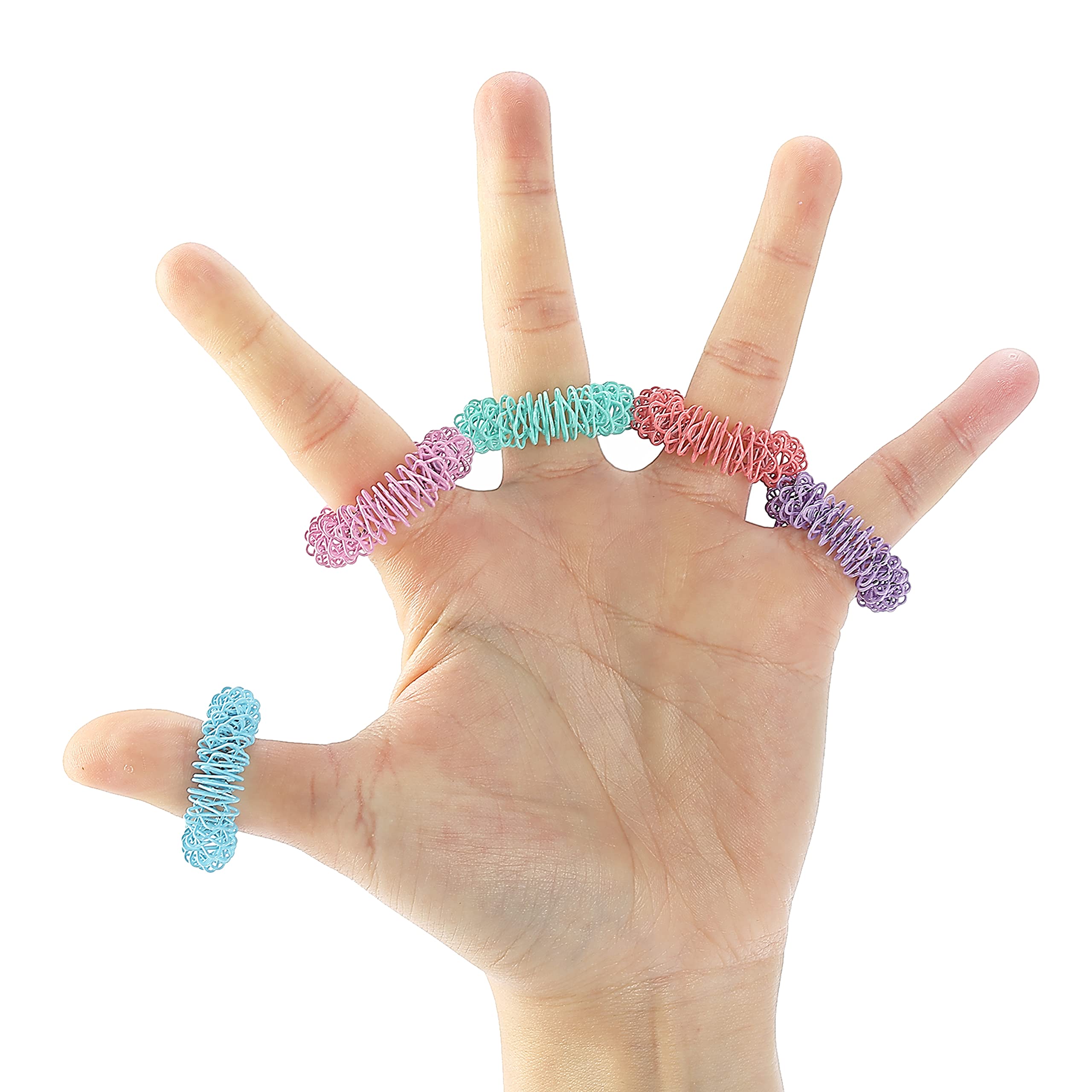 Mr. Pen rings in-hand demonstrating discreet stress relief fidgeting.