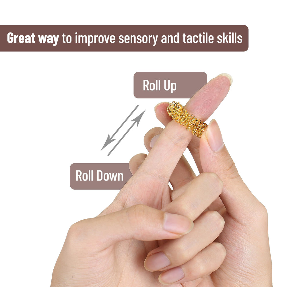 MR Pen sensory ring worn on finger for stress relief and focus