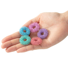 Set of 10 rings with varied colors for quick focus.