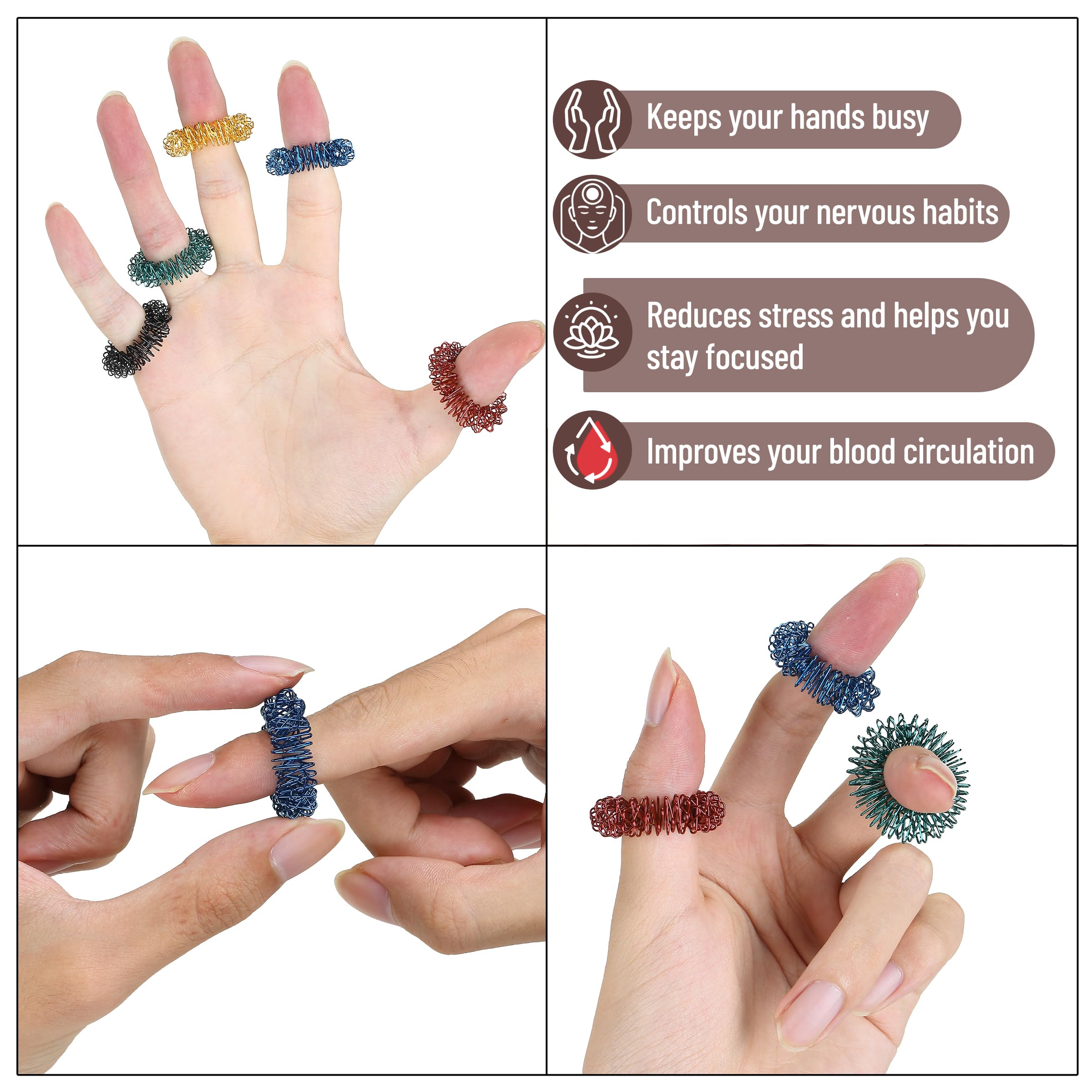 MR Pen spiky rings with anodized coating for rust-proof durability
