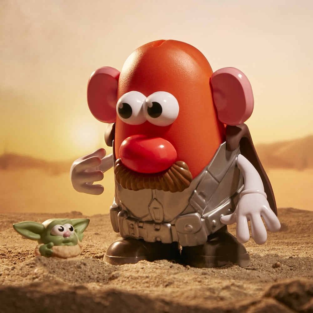 Mr. Potato Head base with feet helps steady poses during play.