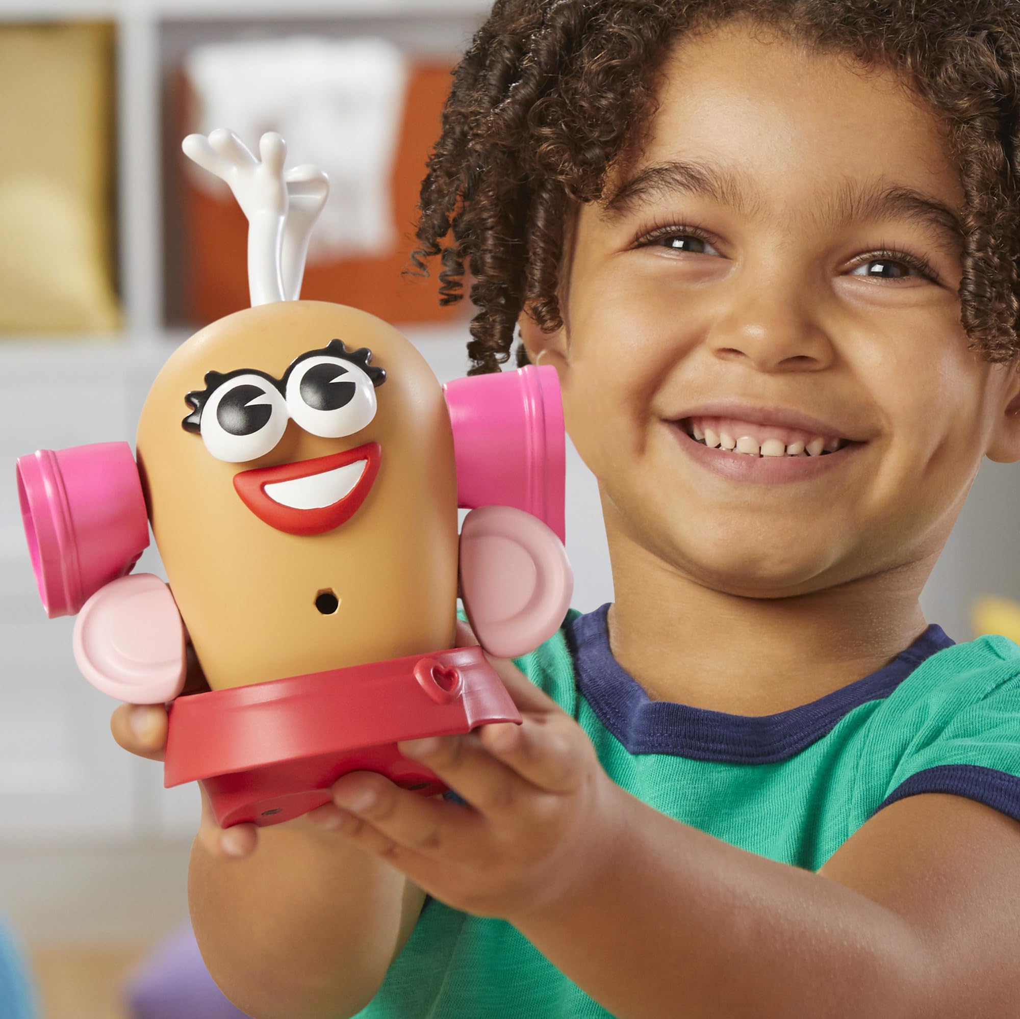 Bright colors and soft plastics from Mr. Potato Head are toddler-friendly.
