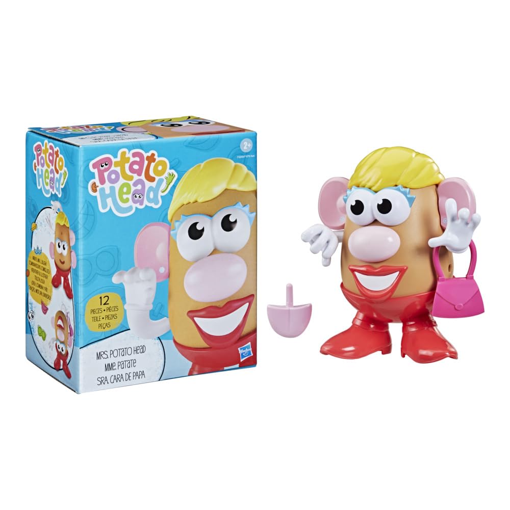Mr. Potato Head Mrs. Potato Head classic toy with 12 parts for creative play.