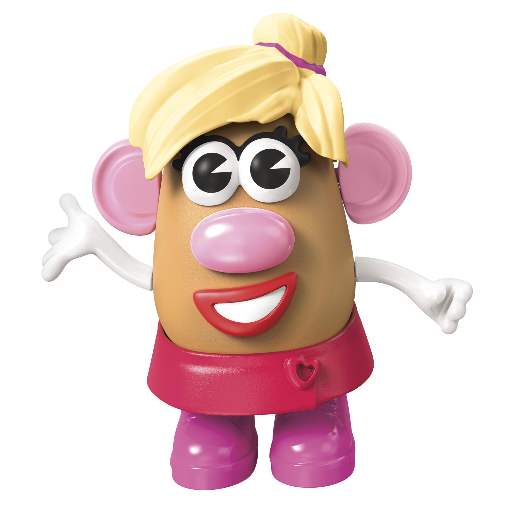 Mr. Potato Head Mrs. Potato Head set with 12 parts for imaginative play.