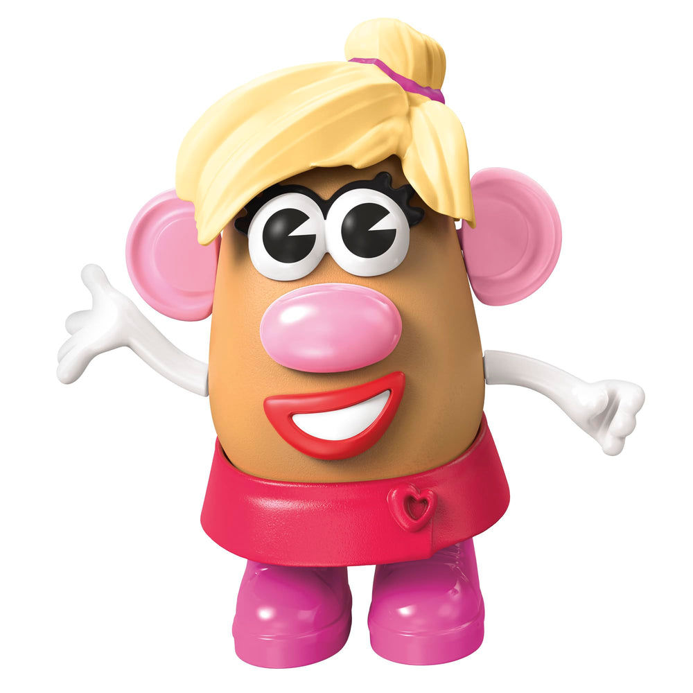 Mr. Potato Head Mrs. Potato Head set with 12 parts for imaginative play.