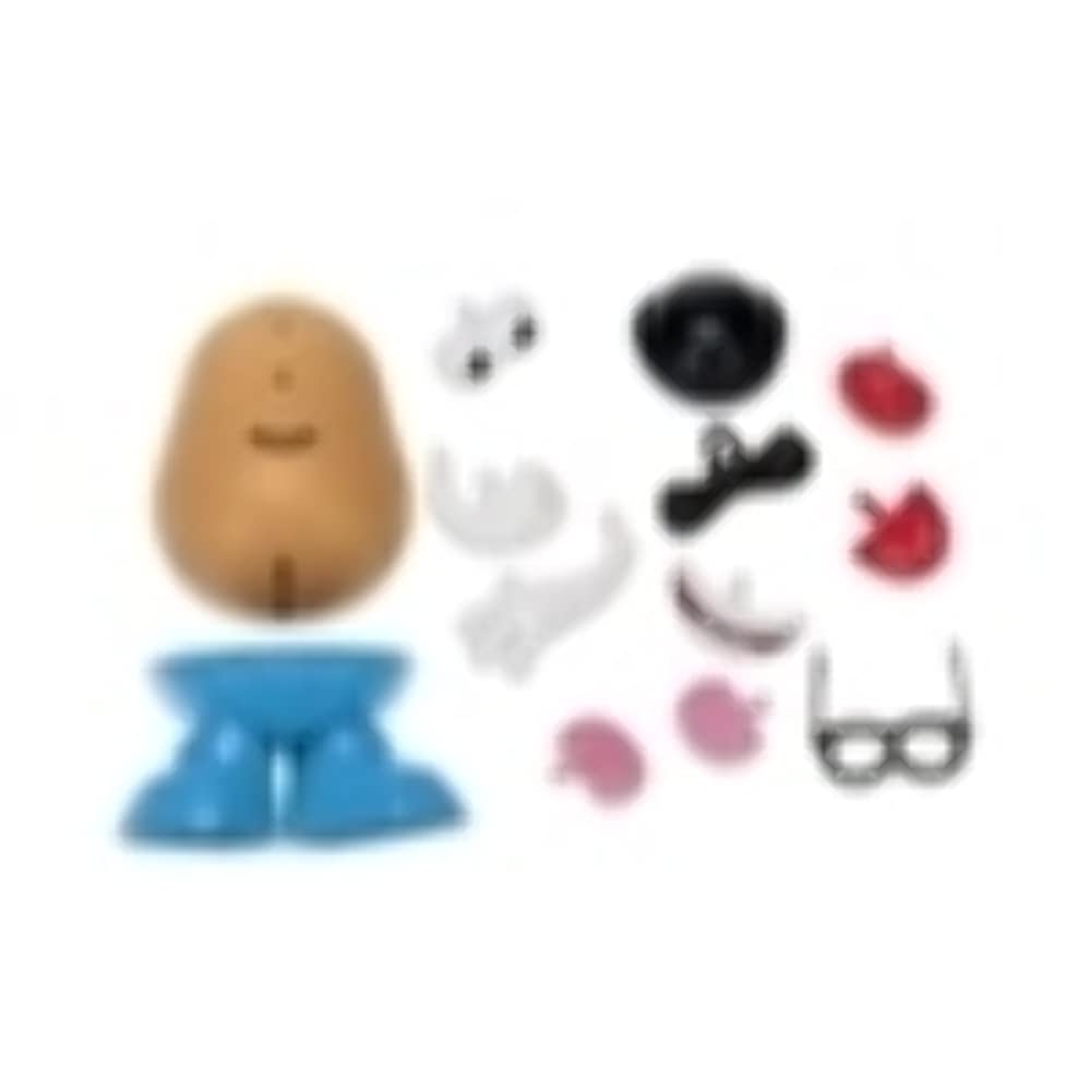 Mr Potato Head Playskool storage compartment keeps parts tidy.