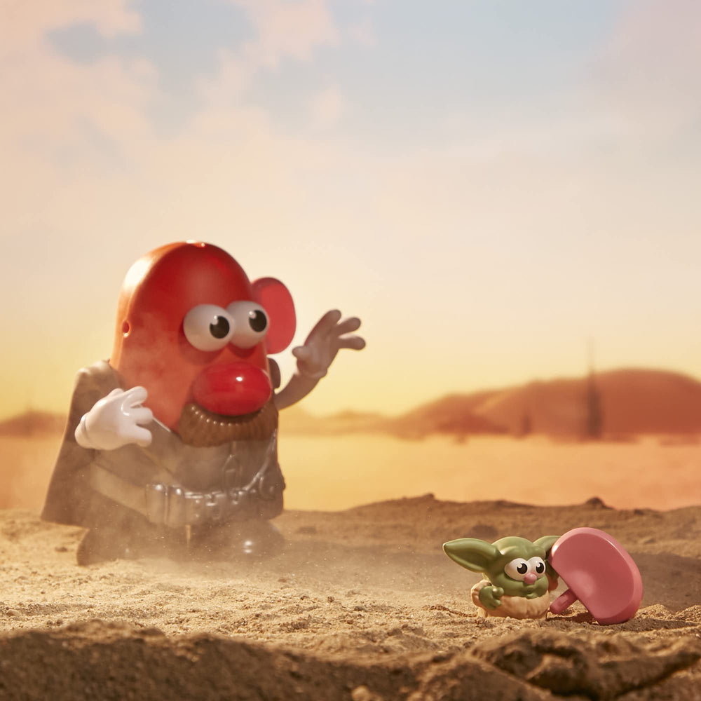 Mr. Potato Head Tot in pouch for portable storytelling.