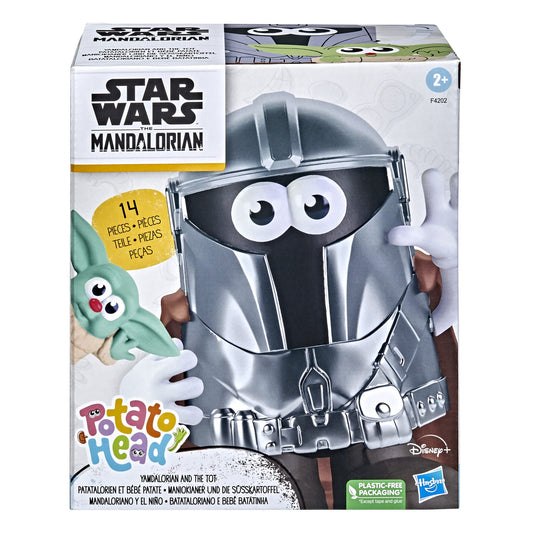 Mr. Potato Head Yamdalorian helmet enhances space-themed costume play.