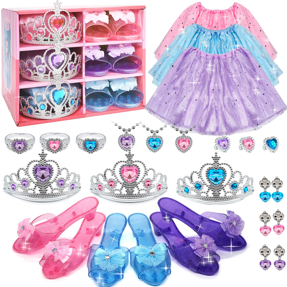 Mrabbitoo princess skirt with tulle and stars for imaginative play