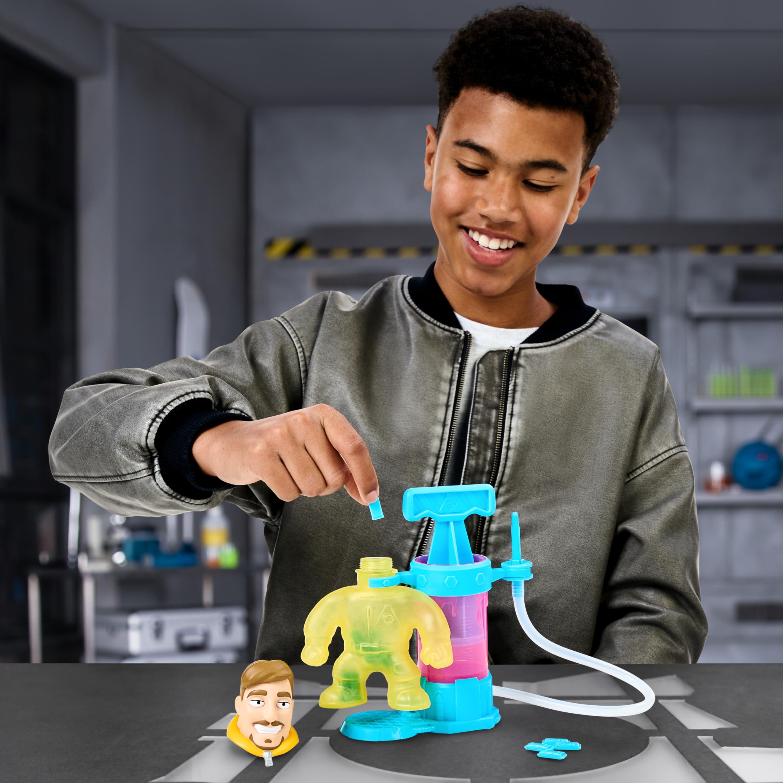 MRBEAST LAB green goo pump demonstrates dynamic filling flow