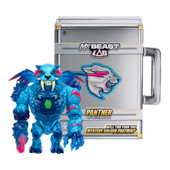 MRBEAST Lab Panther briefcase lift reveals the collectible figure for dramatic display.