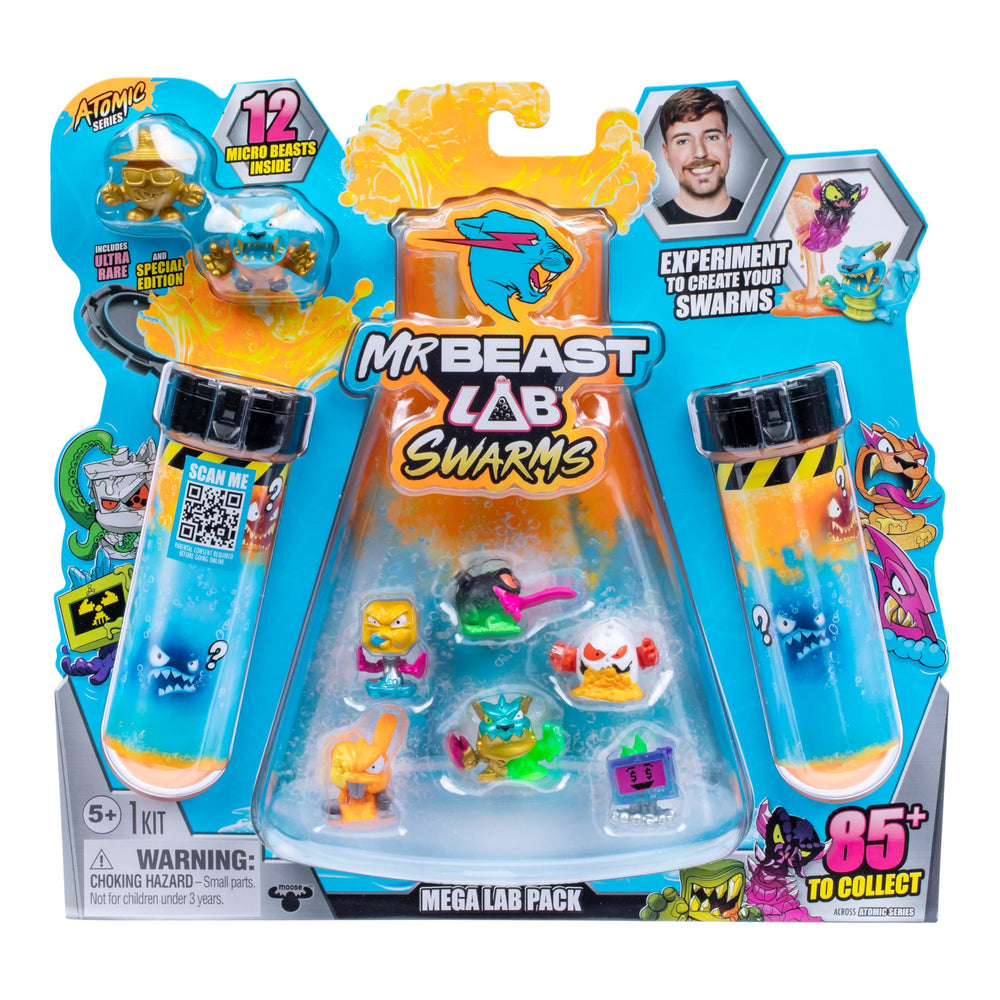 MRBEAST LAB Swarms Atomic test-tube action reveals four micro beasts