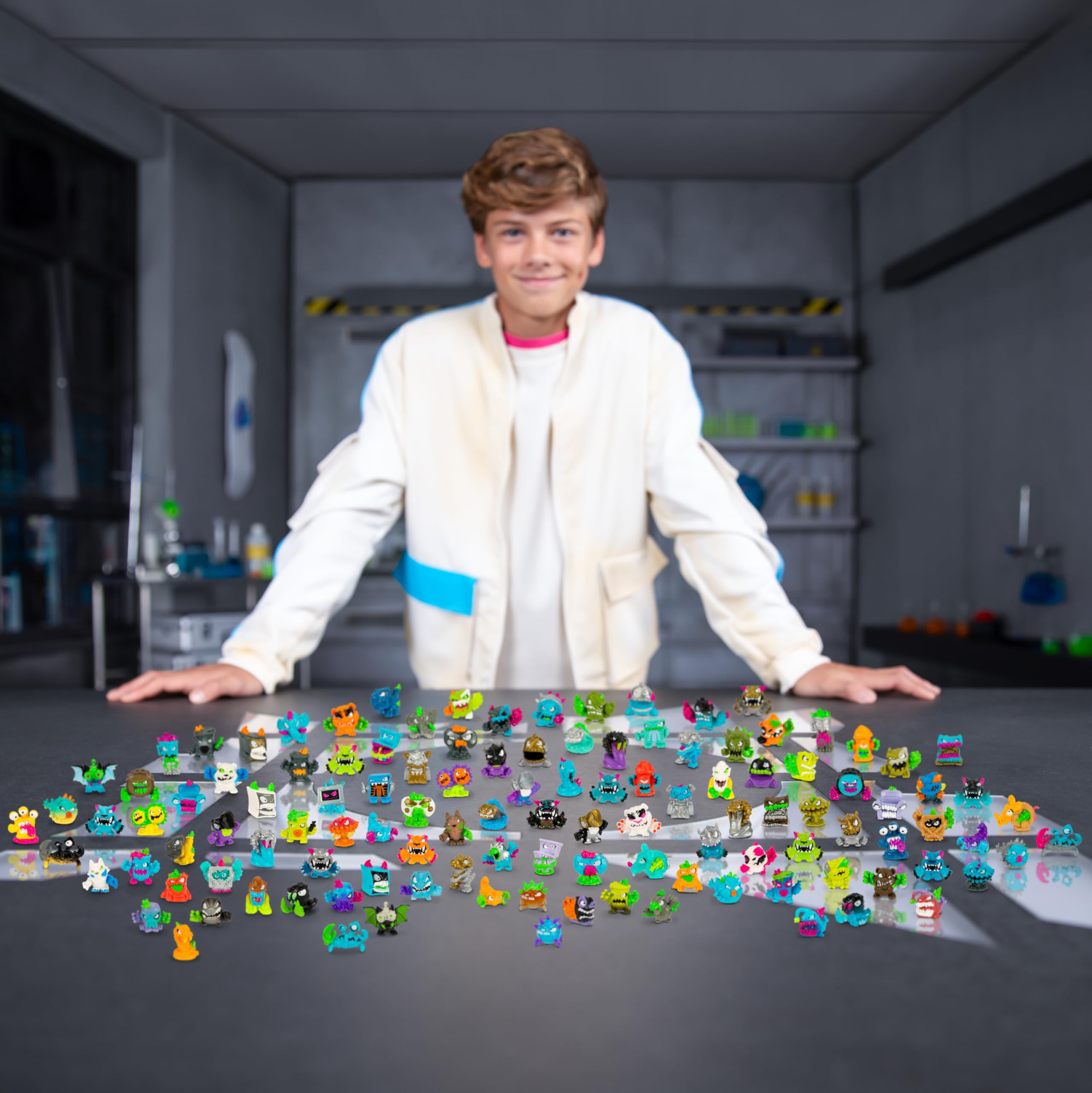 MRBEAST LAB Swarms 1-inch characters offer compact display and mix-and-match play.