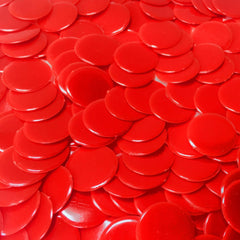 MR CHIPS bingo chips in a 150-count bag with clear and solid colors for versatile play.