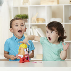 Mrs Potato Head little hands friendly design supports easy manipulation.