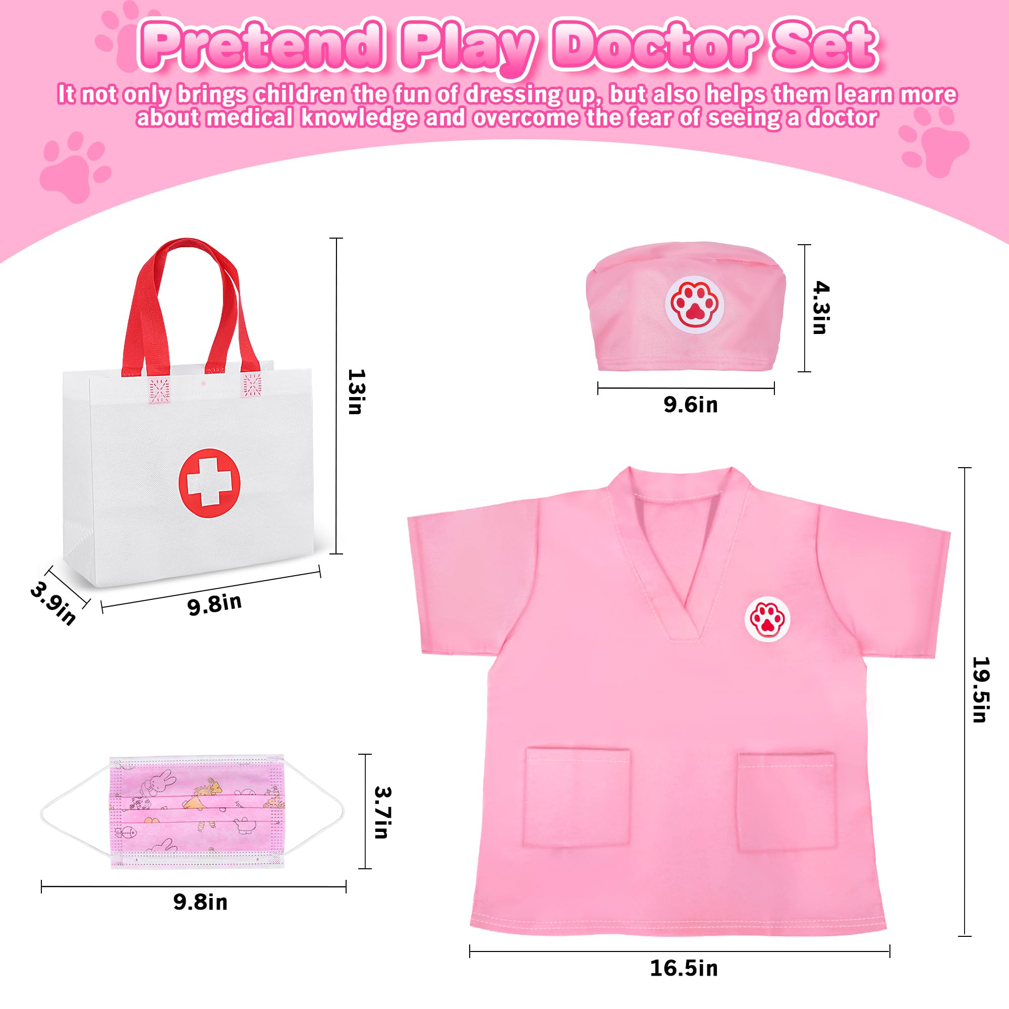 MR.TN doctor uniform and hat invite realistic dress-up fun.