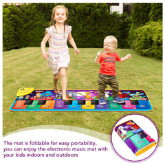 MR.TN Kids Musical Piano Mat colorful keys and flashing lights spark learning and fun.