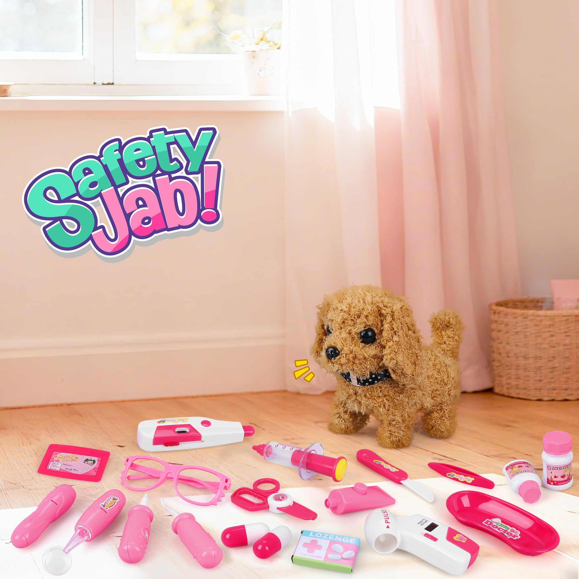 MR.TN pet vet roleplay toys encourage sharing and family play.