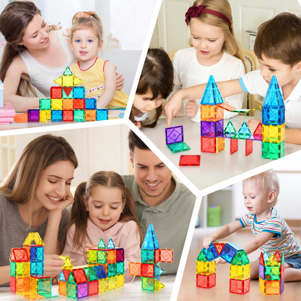 Mruikeny 30pc magnetic tiles dinosaur fosters early engineering concepts