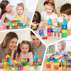 Mruikeny 30pc magnetic tiles dinosaur fosters early engineering concepts