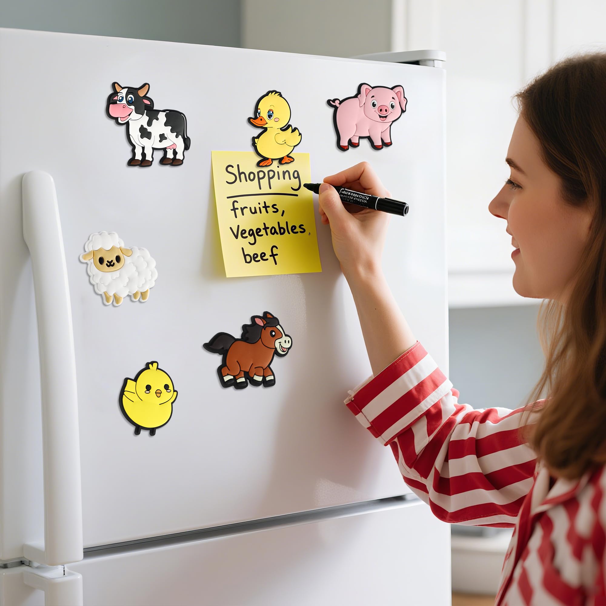 Mruikeny chicken 3D fridge magnet in vivid colors for recognition.