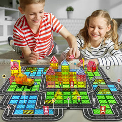 Mruikeny magnetic city construction kit sparks imaginative play