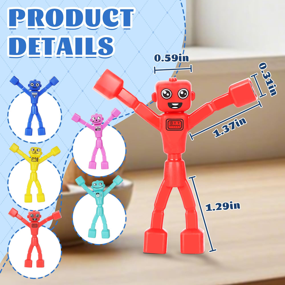 Mruikeny magnetic robot men assembly play encouraging color recognition and spatial thinking.